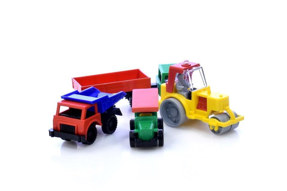 Набор Каток, самосвал, полуприцеп, Фаэтон (Форма)