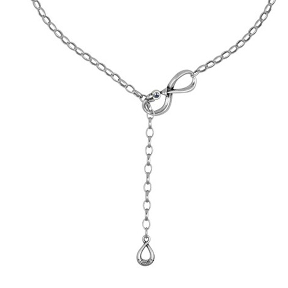 Колье Ciclon с серебряным покрытием Eternidad Blue B213812-07
