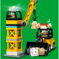 LEGO Duplo: Башенный кран на стройке 10933 — Tower Crane & Construction — Лего Дупло