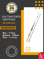 Кастинговое удилище Pontoon21 RESONADA, 198см., 7.0-21.0гр., 8-20Lb., Ex.Fast Fuji K-ALC