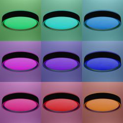 Citilux BOSS CL751251G LED RGB Светильник с пультом Чёрный с Золотом