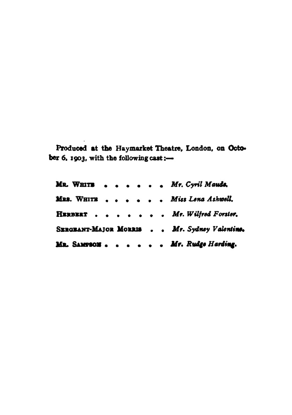 The Monkey's Paw. A Story in Three Scenes | W. W. Jacobs