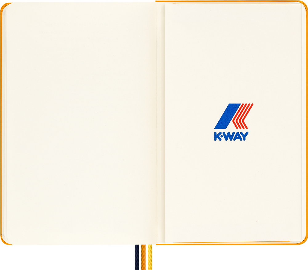 Блокнот Moleskine LE K-WAY (SKQP062KWORANGE026) 13х21 см, текстиль, 240 стр. без линовки, оранжевый