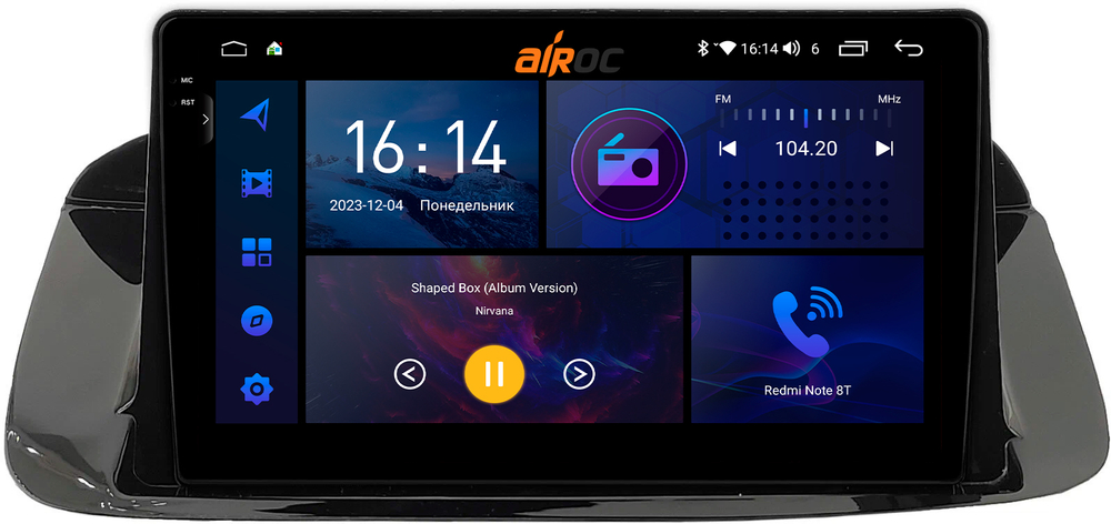 Магнитола для Honda Accord 2008-2012 - AIROC 2K RI-1918 Android 12, QLed+2K, ТОП процессор, 8/128Гб, CarPlay, SIM-слот