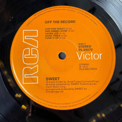 Винтажная виниловая пластинка LP Sweet Off The Record (Germany 1977)