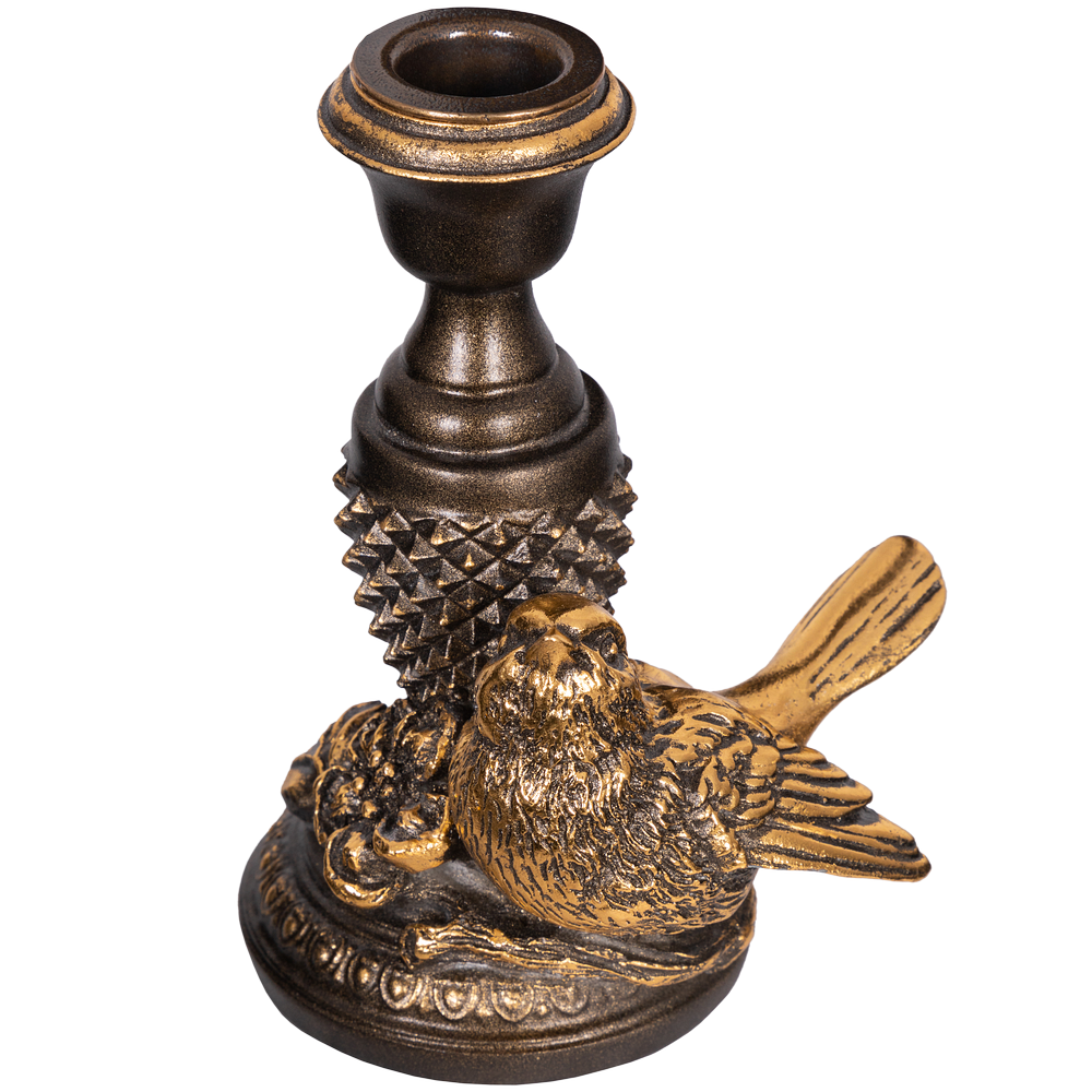 Подсвечник Птичка Терра правый Бронза