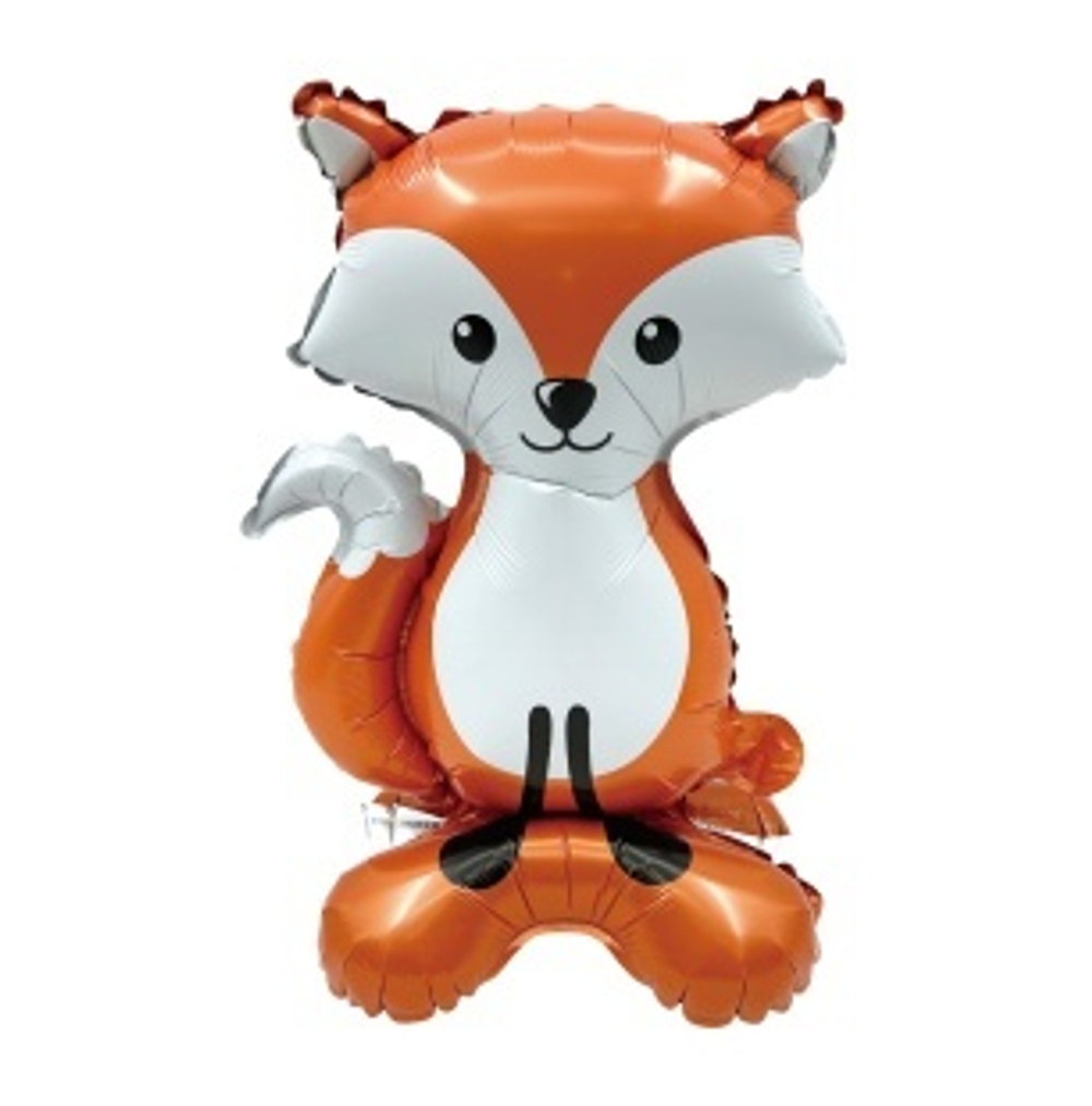 Шар 3D (21""/53 см) Фигура на подставке, Лесная Лиса, 1 шт. в уп. З90