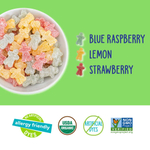 YumEarth, Organic SourLittles™, жевательные конфеты, со вкусом клубники, голубой малины и лимона, 142 г (5 унций)