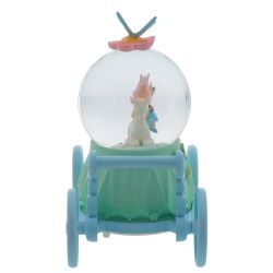 GAEM Фигурка декор "Девочка с оленем" в стекл шаре (муз, подсвет, вьюга, 2xAAA н/п), D8, L17 W9 H17 см
