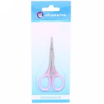 Ножницы маникюрные на блистере «Ultramarine», круглые кольца, пластиковые ручки, широкие, цвет микс 9см✦