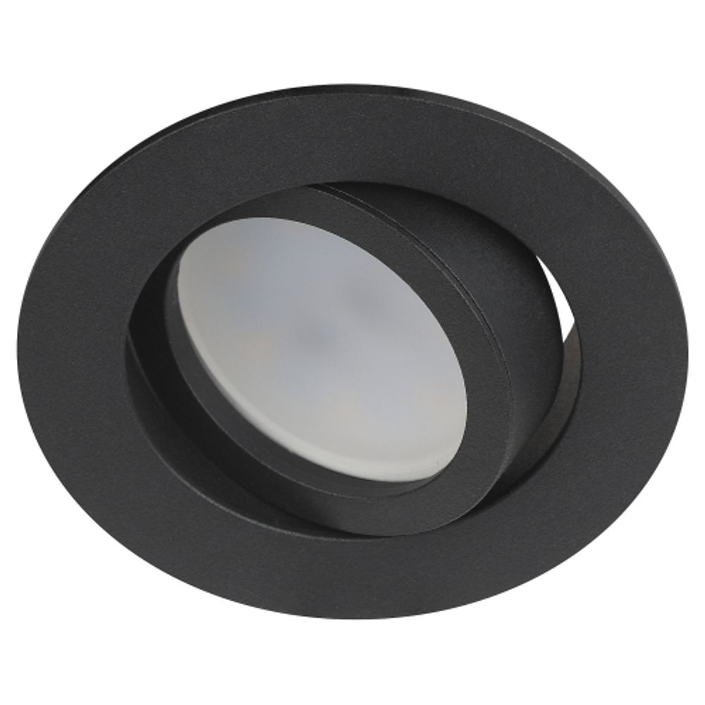 Светильник встраиваемый алюминиевый ЭРА KL86 BK SET 5 под лампу MR16 GU5.3 черный набор 5 шт