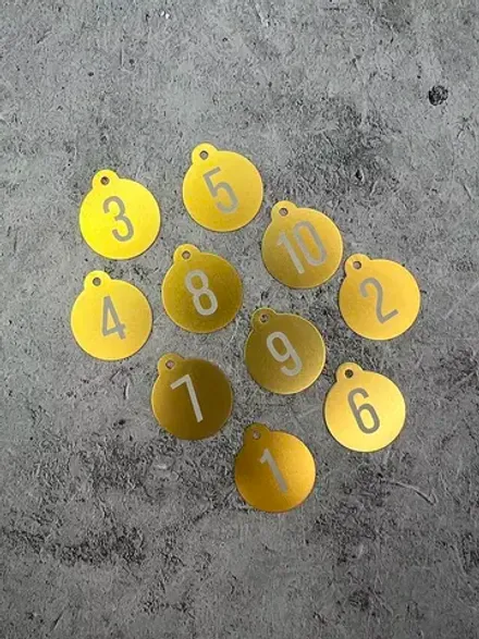 Номерки на ключи, металл