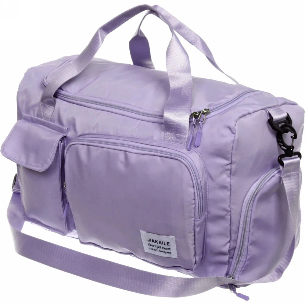 Сумка спортивная «City-sport», водонепроницаемый отдел + 2 кармана + отдел под обувь, цвет сиреневый, 49*21*29см