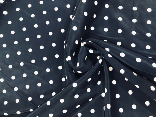 Ткань Кашибо, артикул 327852. т.синий горох