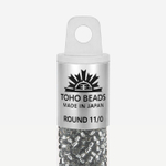 Японский бисер TOHO Round 11/0 (№29), с внутренним серебрением, прозрачный