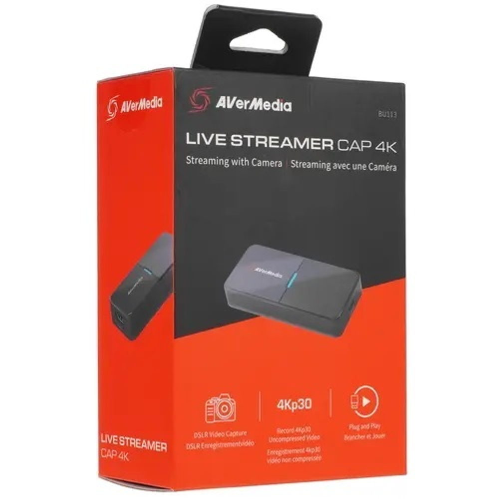 Устройство видеозахвата  AVerMedia Live Streamer CAP 4K BU113