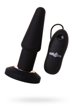 Черная вибровтулка узкая PURE Small But Plug (4 скорости , 12 см , черный) (Цвет: черный)