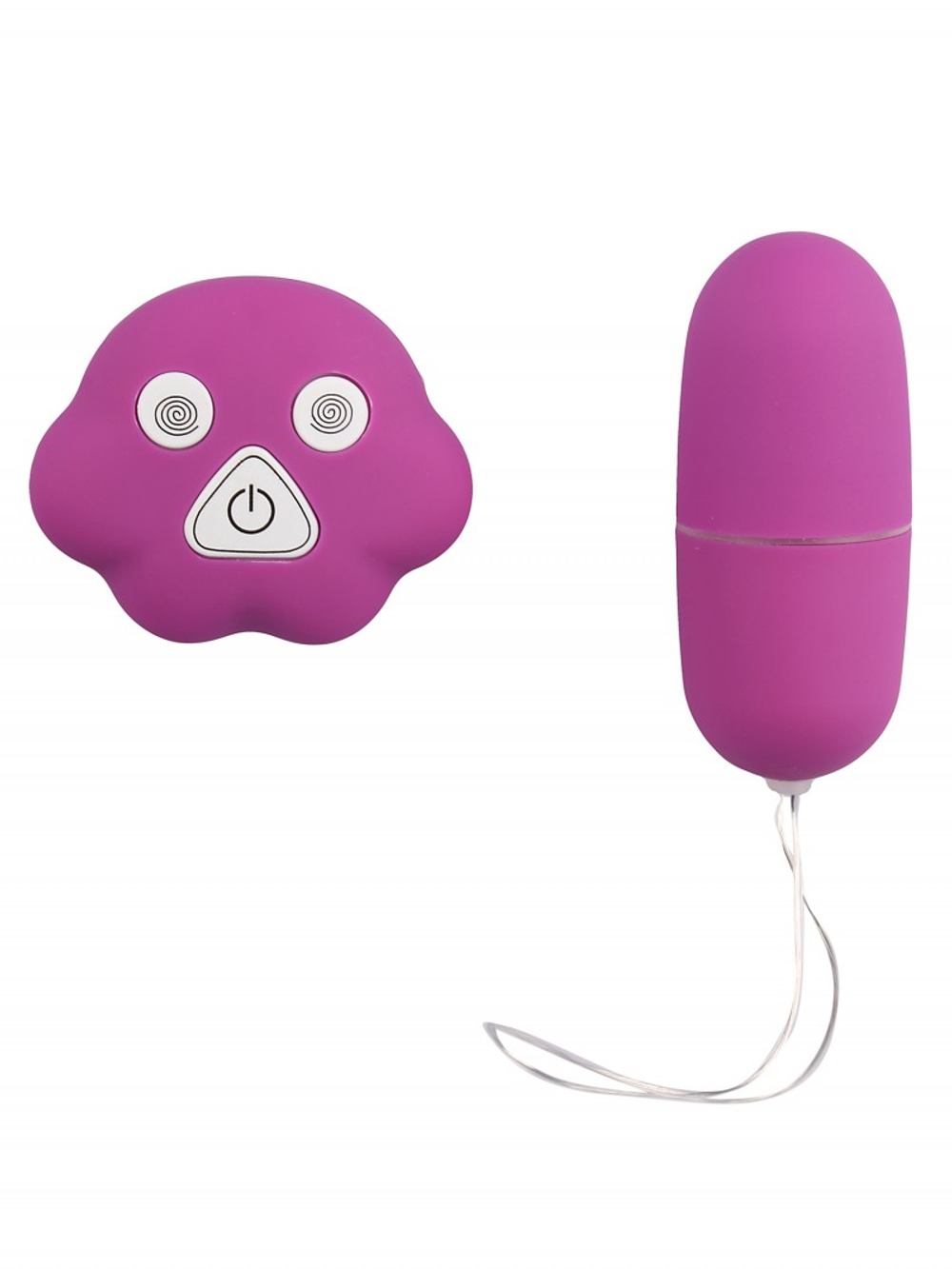 Виброяйцо с пультом управления. Сиреневое