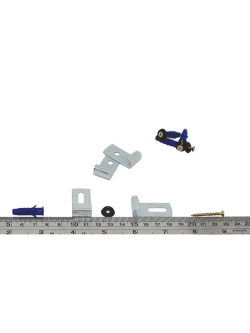 Комплект из 4 зеркалодержателей без сверления, крепеж для стекол-скинали, зеркал, кухонных фартуков и защитных экранов. Для стекол от 2 до 4,2мм.