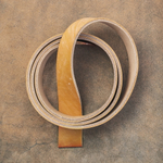 Ременная заготовка English Bridle OAK BARK London Color (5,0+ мм), цв. Желтый