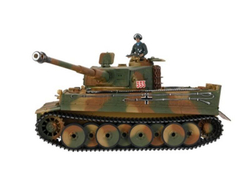 Радиоуправляемый танк Taigen Tiger 1 1:16 средняя версия с ИК-пушкой, дымом и звуковыми эффектами, V3 2.4G RTR