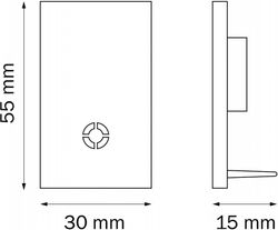 Заглушка для трека Lightstar Teta 505167