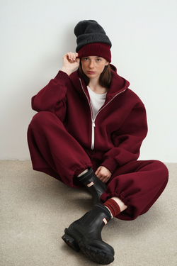 Шапка из кашемира с мериносом цвета графит