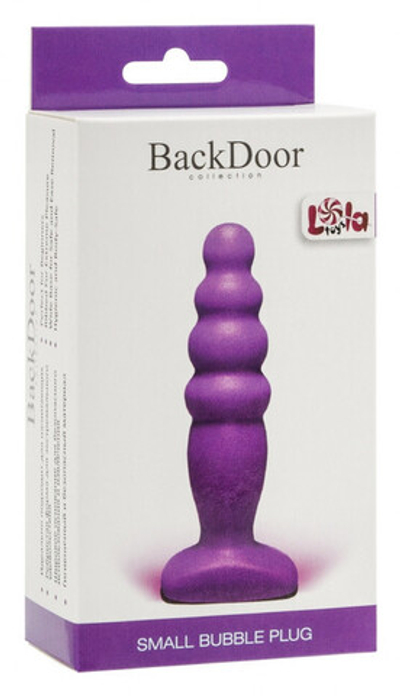 Анальный стимулятор Small Bubble Plug purple (11 см , фиолетовый) (Цвет: фиолетовый)