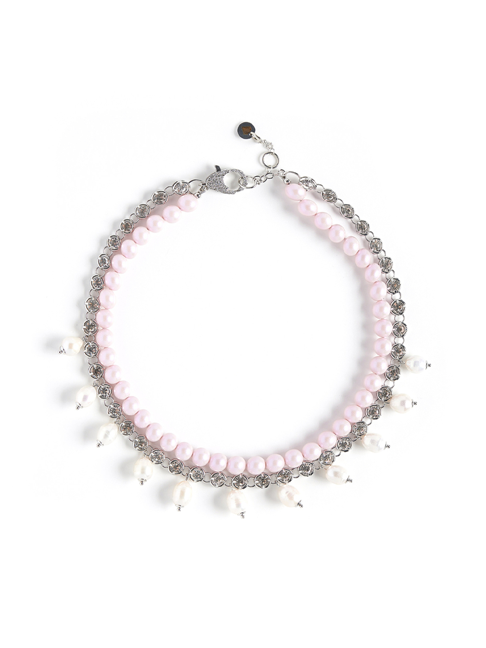 Колье "Rich Pink" Silver