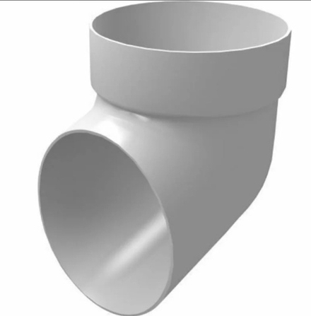 Колено сливное ПВХ Grand Line Стандарт, белый