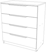 Комод 800×906×450 Вектор