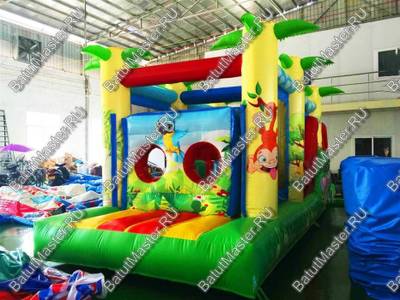 Надувной батут "Джунгли" 8*3*3 м