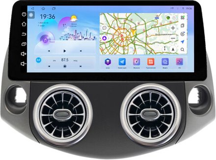 Магнитола для Toyota RAV4 3 2005-2012, Vanguard (рамка LUX 2) - FarCar монитор 12.3" 2K QLED на Android 14, TS10, CarPlay, 4G SIM-слот