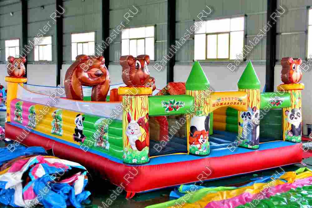 Надувной батут "Медвежата"