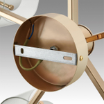 6587/5C MODERNI LN26 133 золото/прозрачный, металл/стекло Люстра потолочная E14 5*40W 220V VERDI