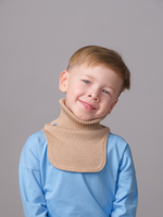 Манишка вязаная хлопковая (Какао)