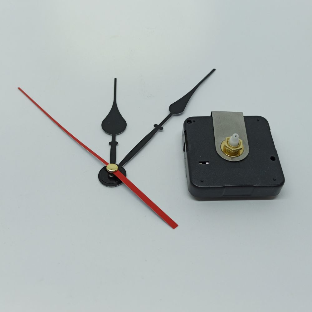 Часовой механизм, шток 12 мм, со стрелками №03 (1уп = 5шт)