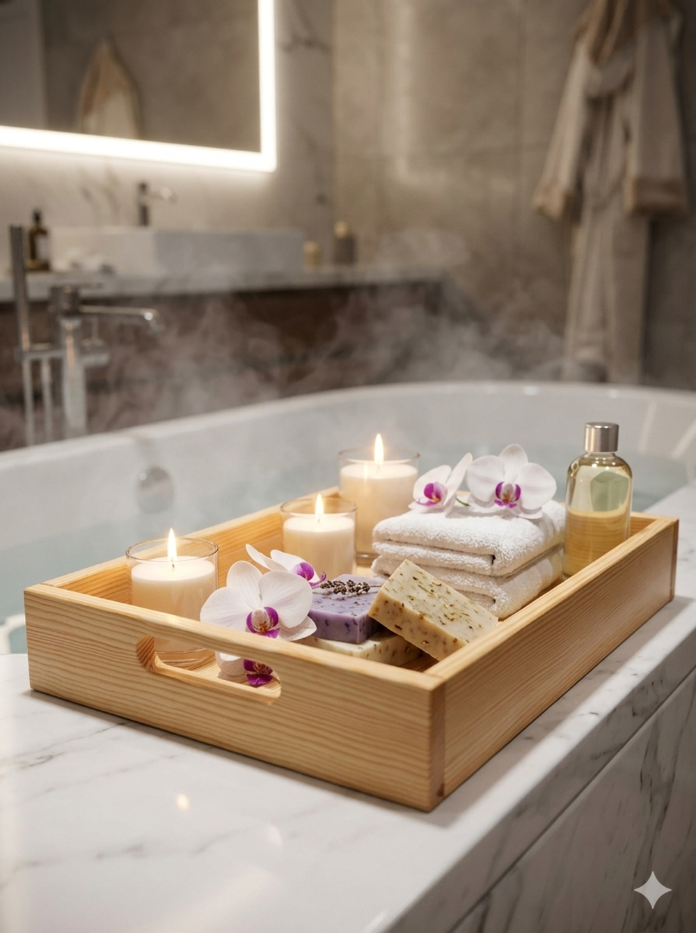 Поднос 38х28х7, Флоутард, столик для завтрака в постель, подставка для кухни, дачи, цветов, рассады, деревянный, Dipriz