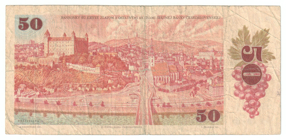 Czechoslovakia, 50 Korun, 1987, F
