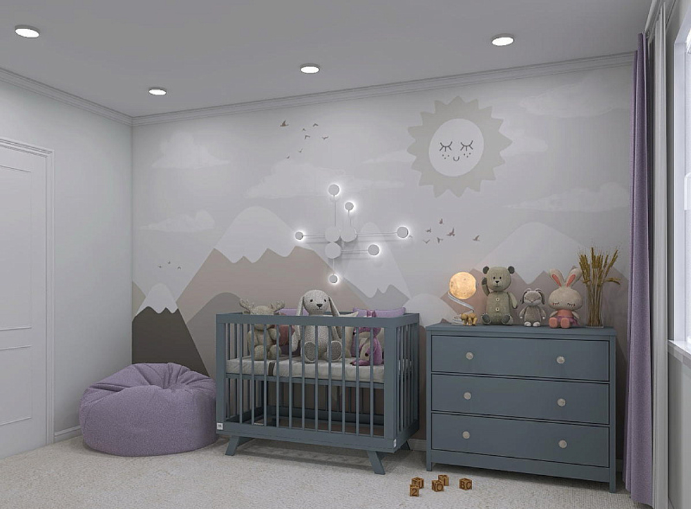 Комод Lillaland Wood Anna 3 ящика серый