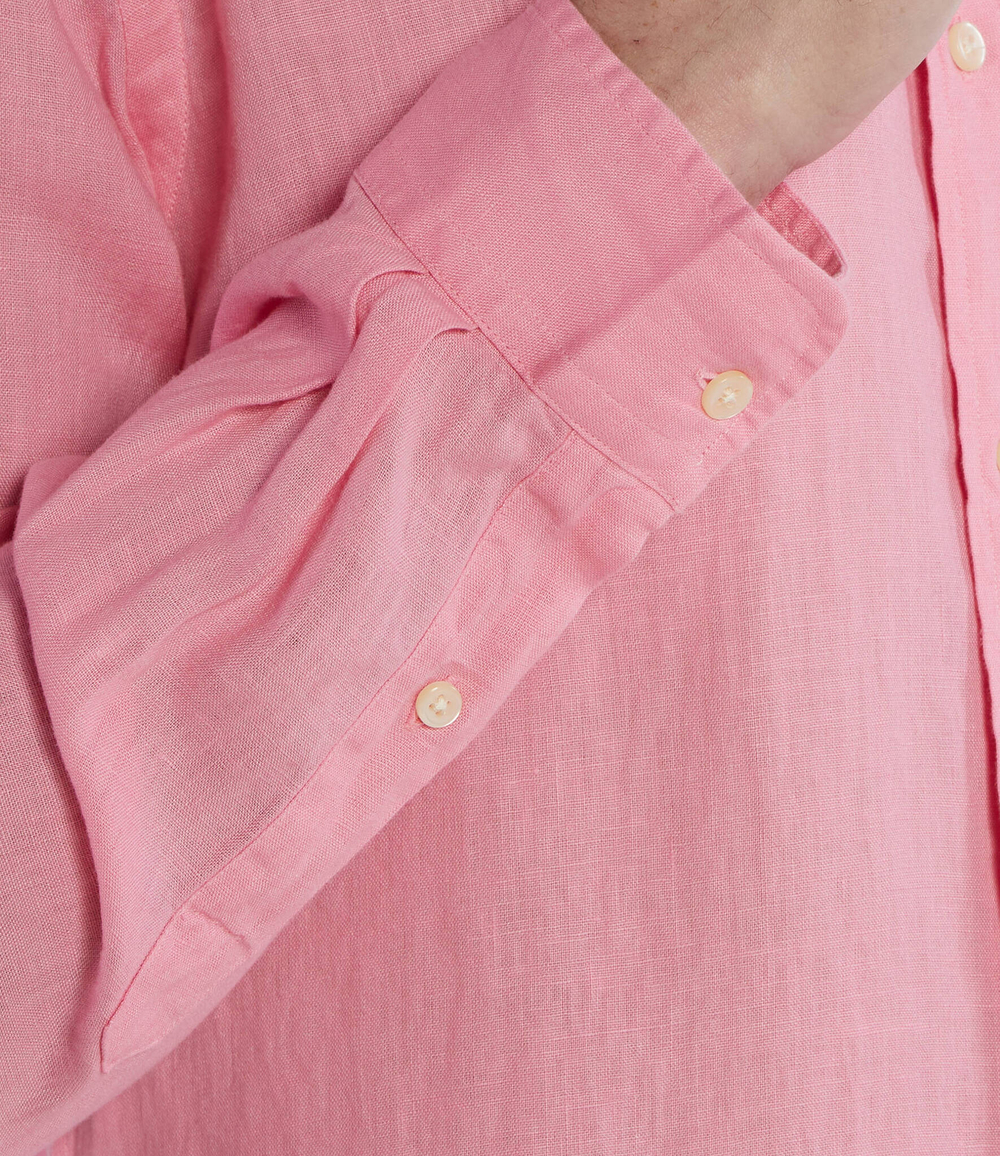 льняная рубашка POLO RALPH LAUREN - розовый(710794141)