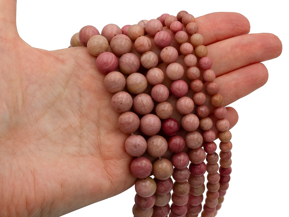 Нить бусин из родонита 10,5мм