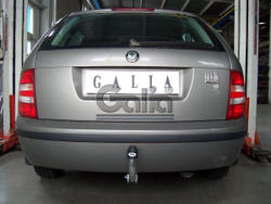 Фаркоп оцинкованный Galia S082A для Skoda Fabia седан/универсал 2000-2014(паспорт и сертификат в комплекте)(без электрики)