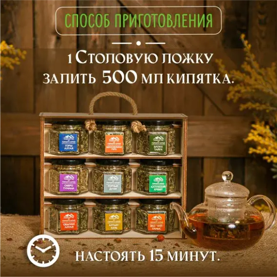 Подарочный набор из 9ти видов чая