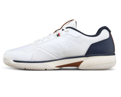 Мужские кроссовки теннисные Wilson Rush Lite 5 Clay - white/navy blazer/tofu