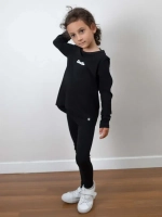 Спортивный костюм для девочки на весну с леггинсами