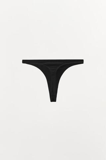 ZARA ТРУСЫ ТАНГА МЗ МОДАЛА, ЧЕРНЫЙ