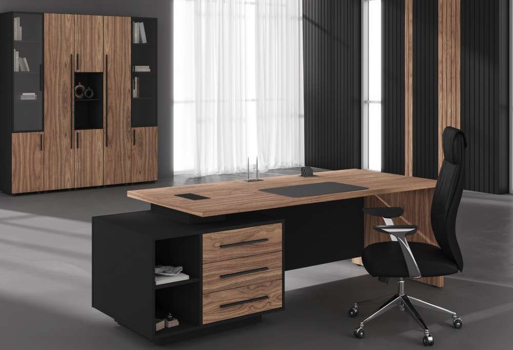 Шкаф с 2-мя комплектами глухих малых дверей VELION VENEER