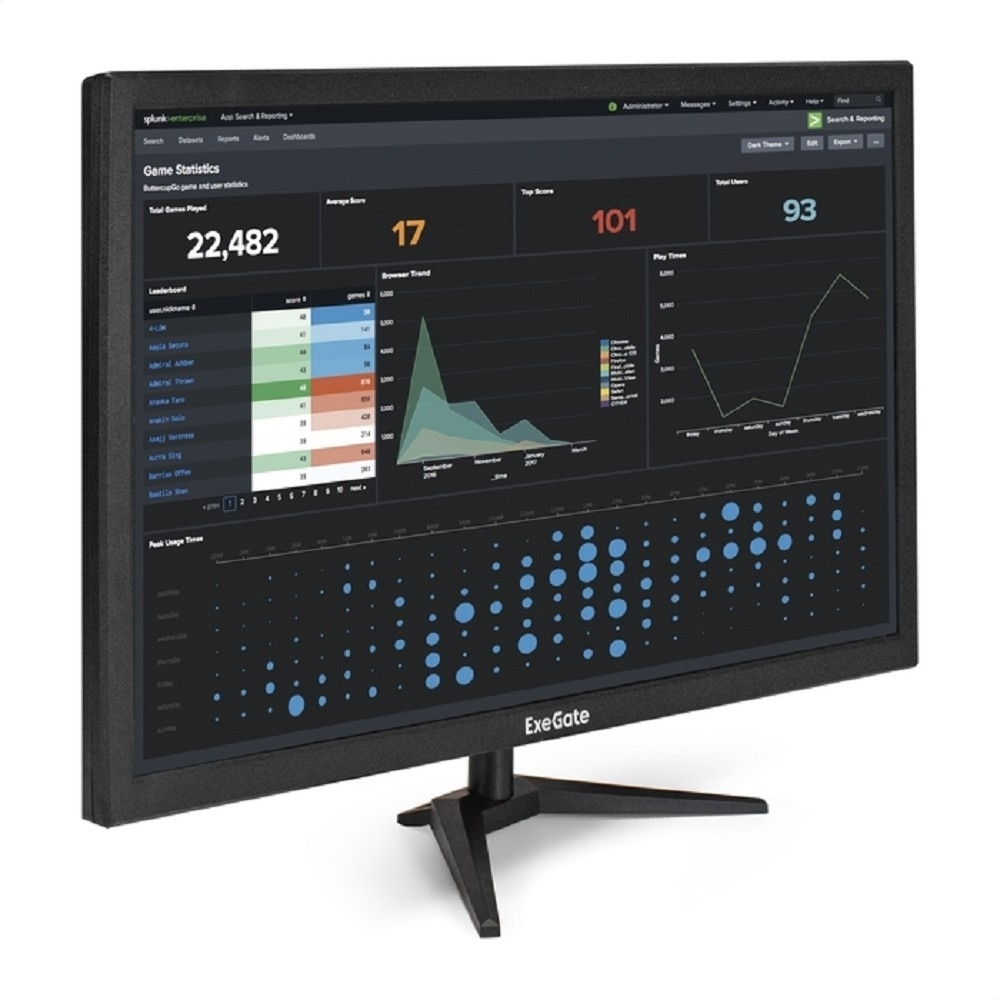Монитор LCD ExeGate 27" EB2700A черный
