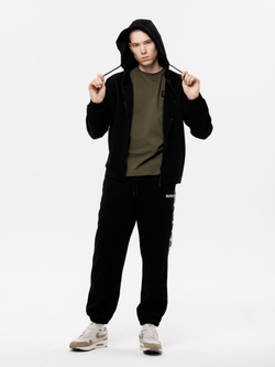 Зип Худи UNAFFECTED патч LOGO Черный